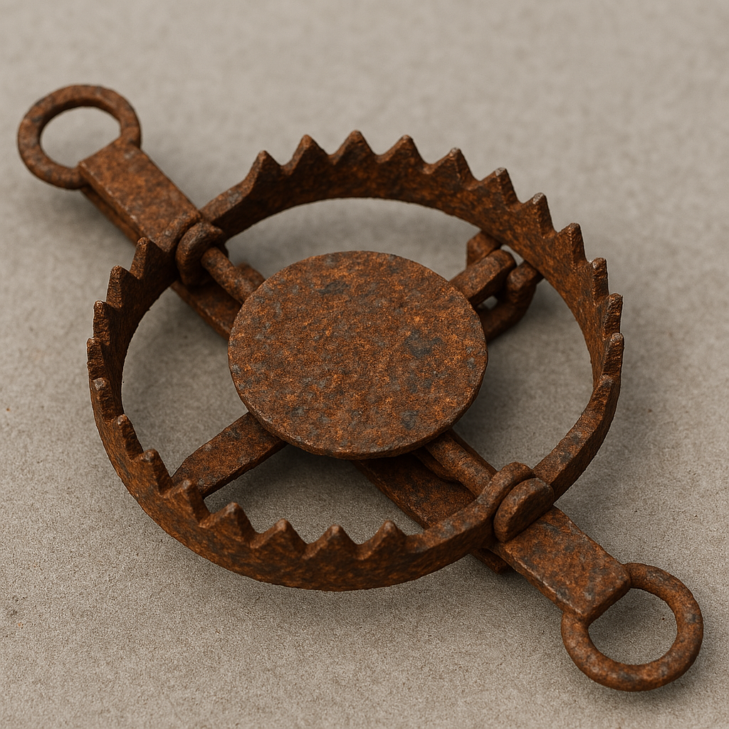 Rusty trap icon